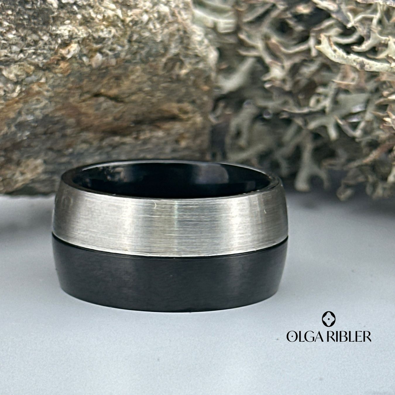 Olga Ribler Bagues: Edelstahl Ring 2 farbig,  Ringgrösse 60 – Neuf (Voir description) à Luzern par Schmuckoutlet 5