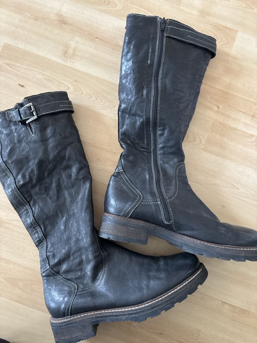 Damenschuhe: Winterstiefel, Leder Manas gr.39 – Gebraucht aus langenthal von rundholz7 3