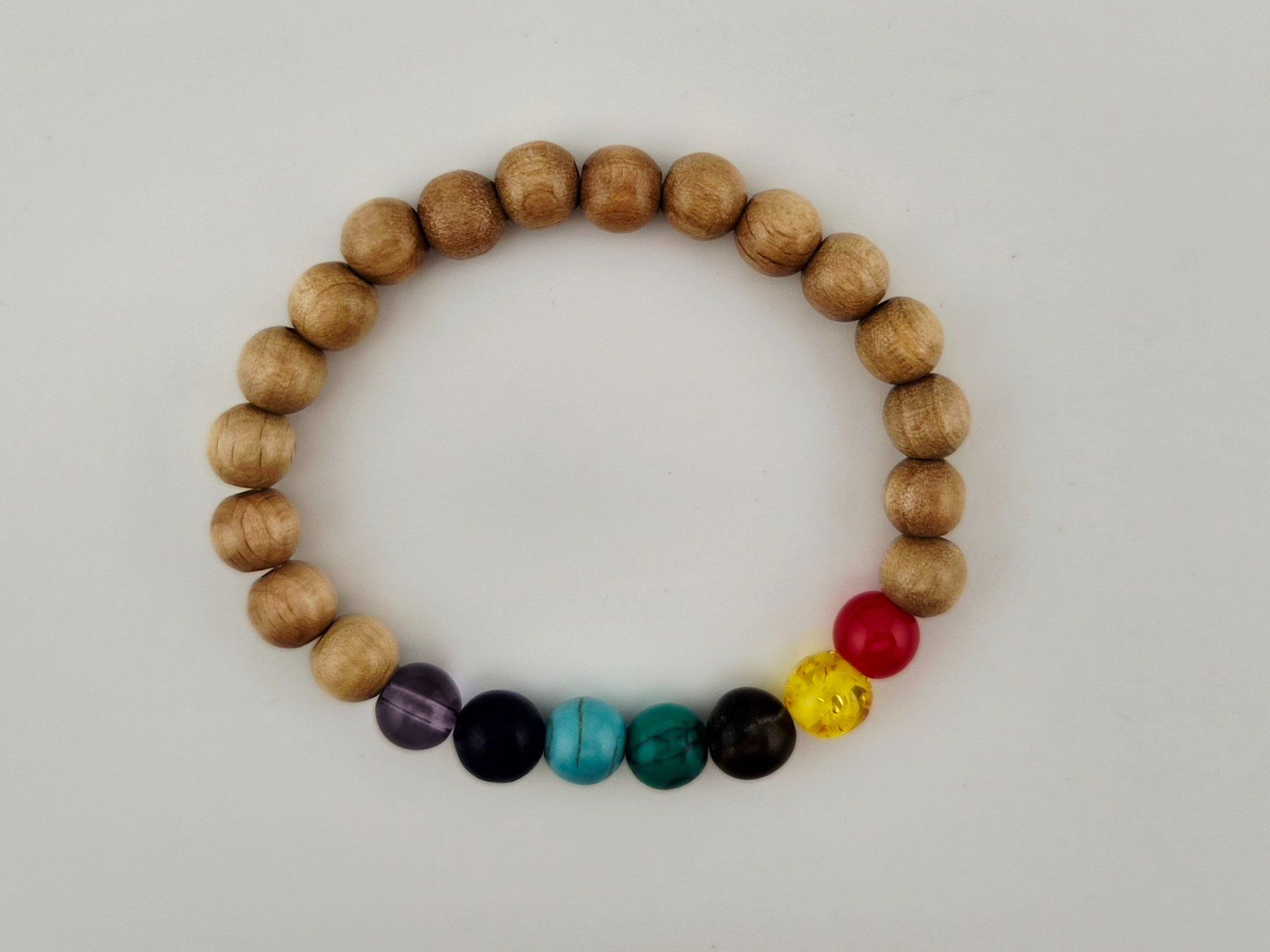 Bracelets: Chakra-Armband Holzperlen Hellbraun – Neuf avec emballage d'origine à Thalwil par seasons 2