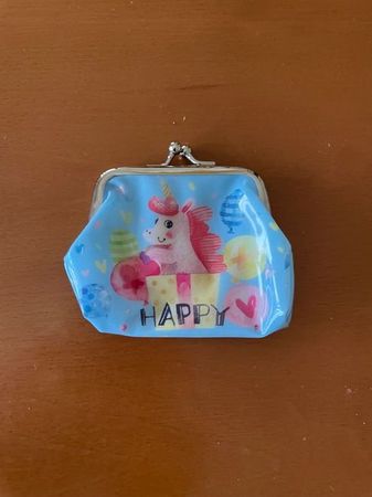 Mädchen Einhorn Portemonnaie ca 9x9cm