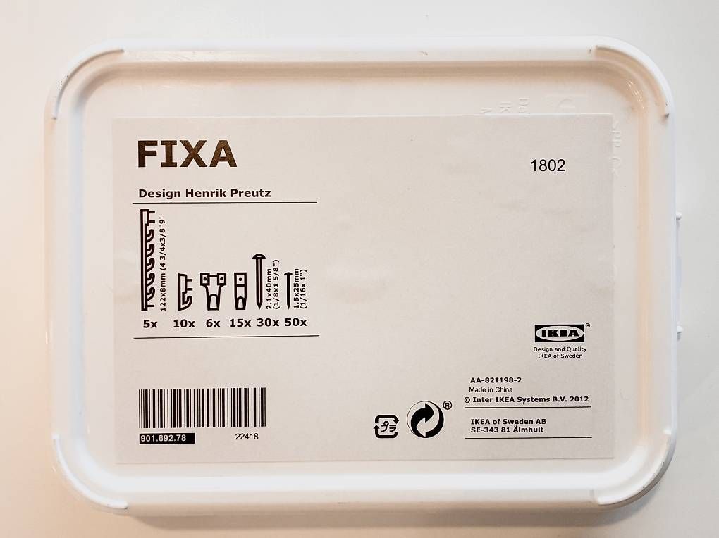 Eisenwaren: Kit crochets pour tableaux IKEA FIXA 116 pièces – Gebraucht aus Lausanne von kiom28 1
