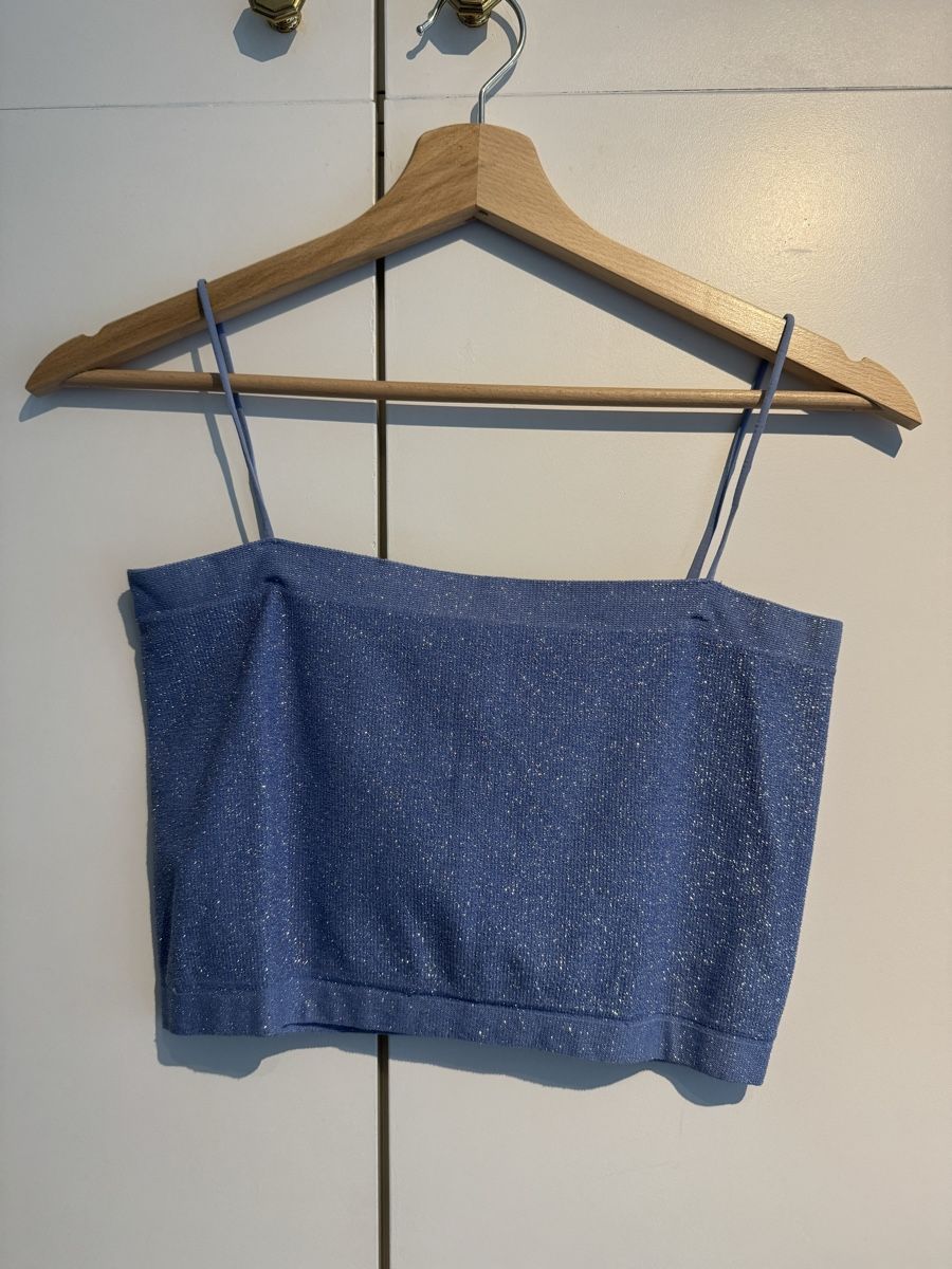 Top: Top Subdued paillette - Taille M – Usato da Genève venduto da sar_852v
