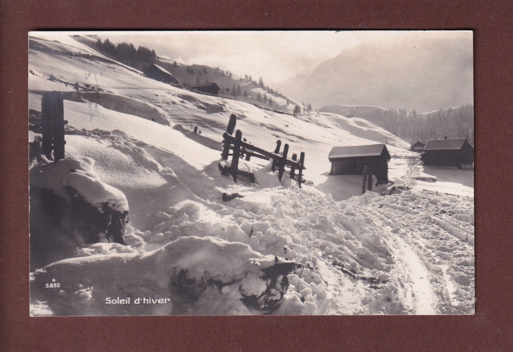 Cartoline postali: SOLEIL D'HIVER - 1917 – Usato da Pully venduto da nicecards