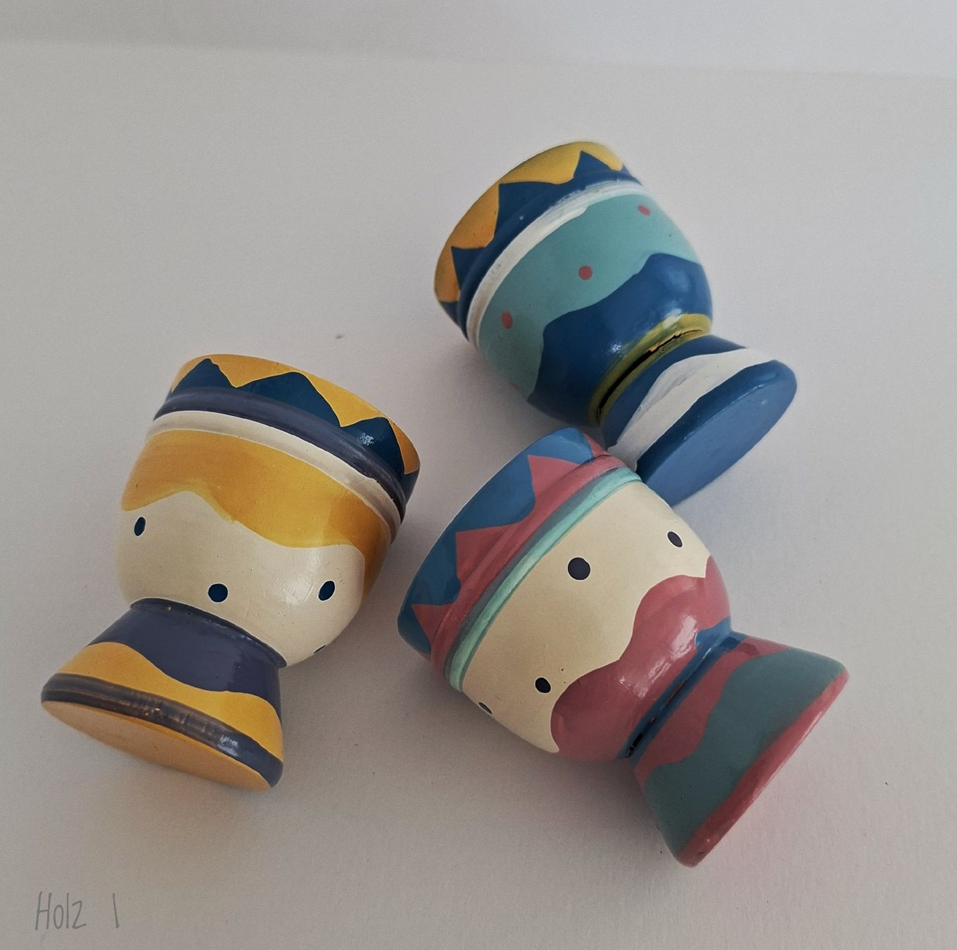 Altre Stoviglie: 3 Eierbecher aus Holz – Usato da Dietikon venduto da Magi2 1