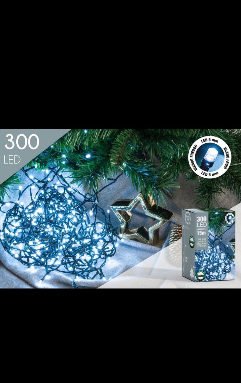 Ghirlande e barre luminose: Guirlande 300 led 15m – Nuovo e nell'imballaggio originale da Onex venduto da mar_vq7t