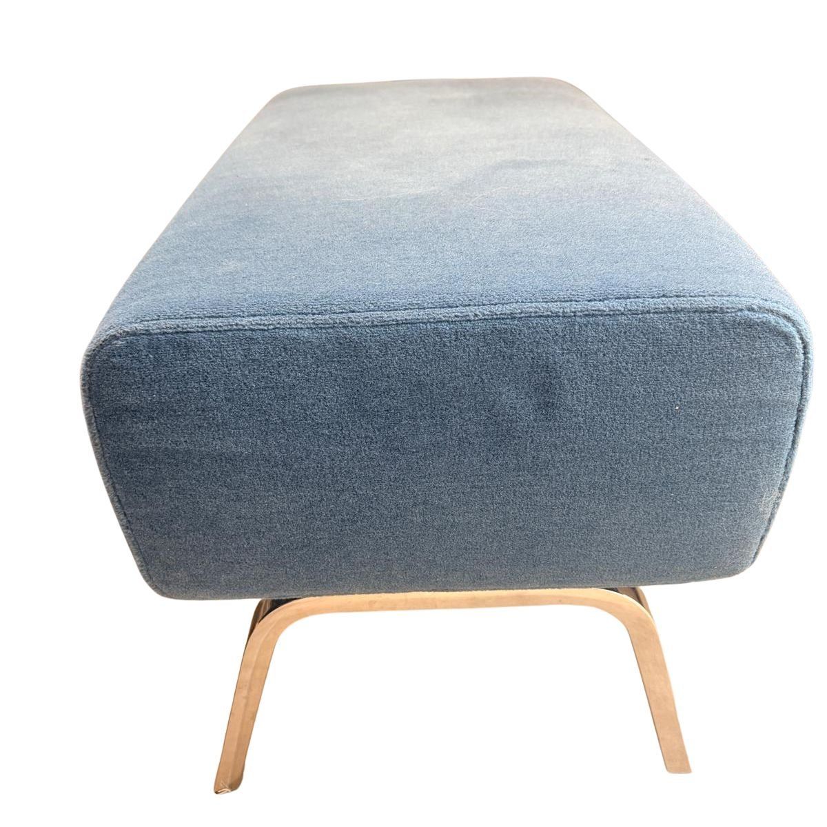 Ligne Roset Poltrone: Ligne Roset Archi Sessel + Hocker Denim Blue Microfibre – Usato da Rüschlikon venduto da Swisssuzy 2