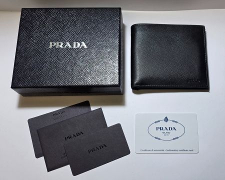 PRADA Milano Portafoglio, Portemonnaie Herren, Neu+Unbenutzt
