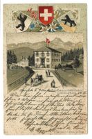 Schwellbrunn (AR) Gasthaus Säntisblick - Alpstein Litho 1901