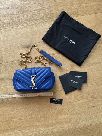 Saint Laurent Tasche, blau, neuwertig mit Echtheitszertifika