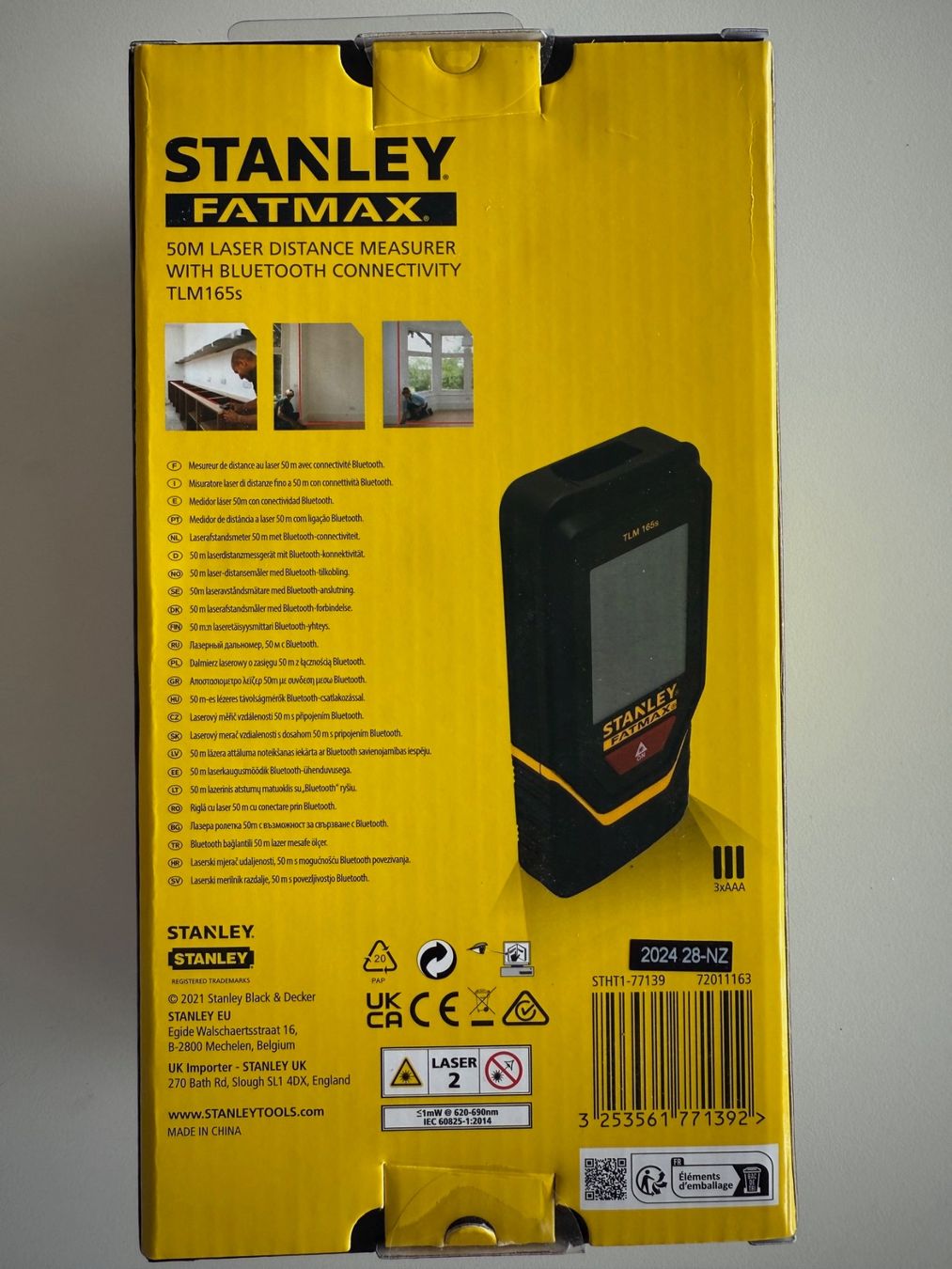 Stanley Alle Werkzeuge: Stanley Fatmax TLM 165S laser distance 50 m – Neu und originalverpackt aus St-Gingolph von GoldenKeys 1
