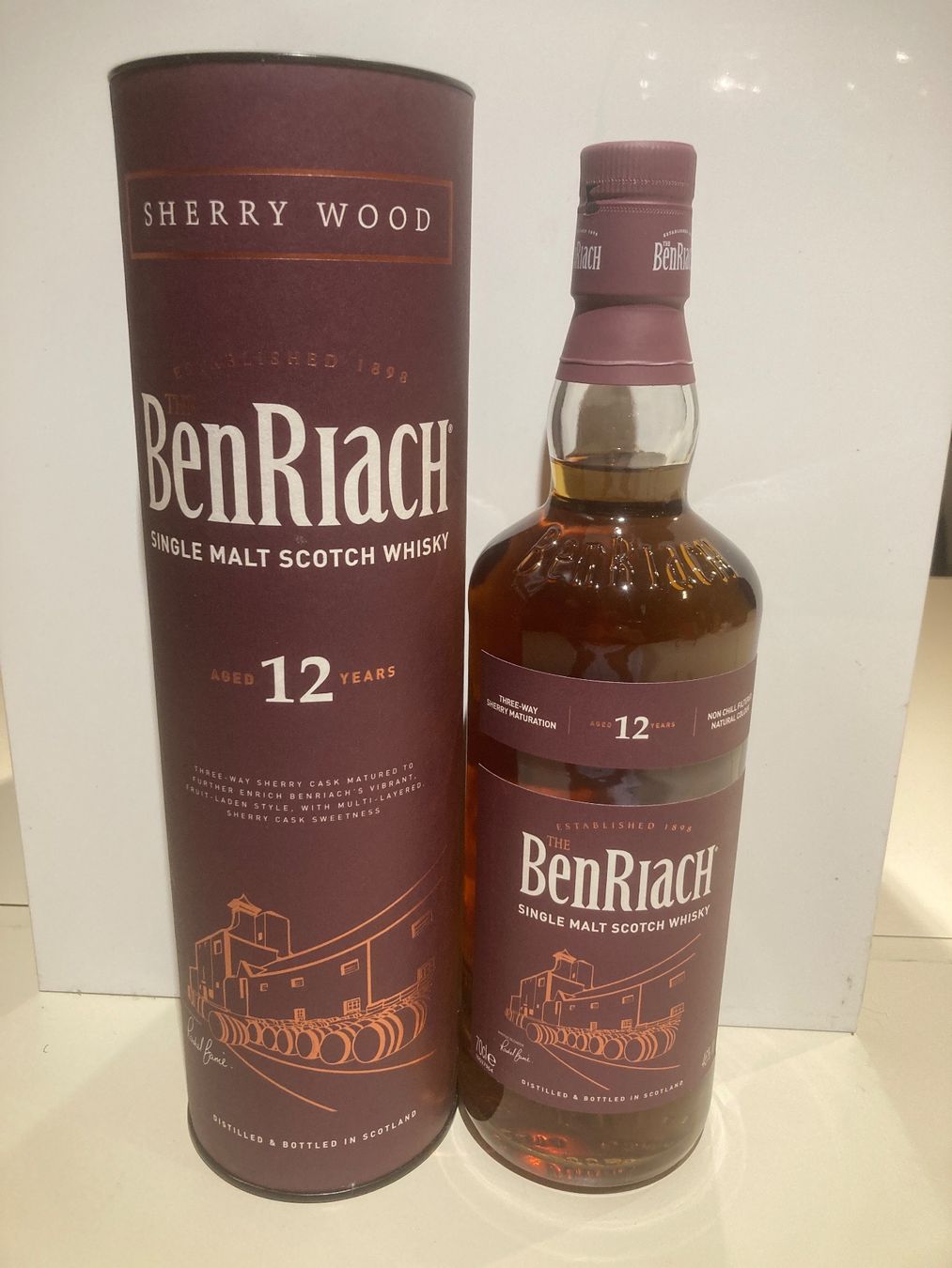 Benriach Bevande alcoliche: BenRiach Single Malt 12y 46% – Nuovo e nell'imballaggio originale da Gasel venduto da Badmax