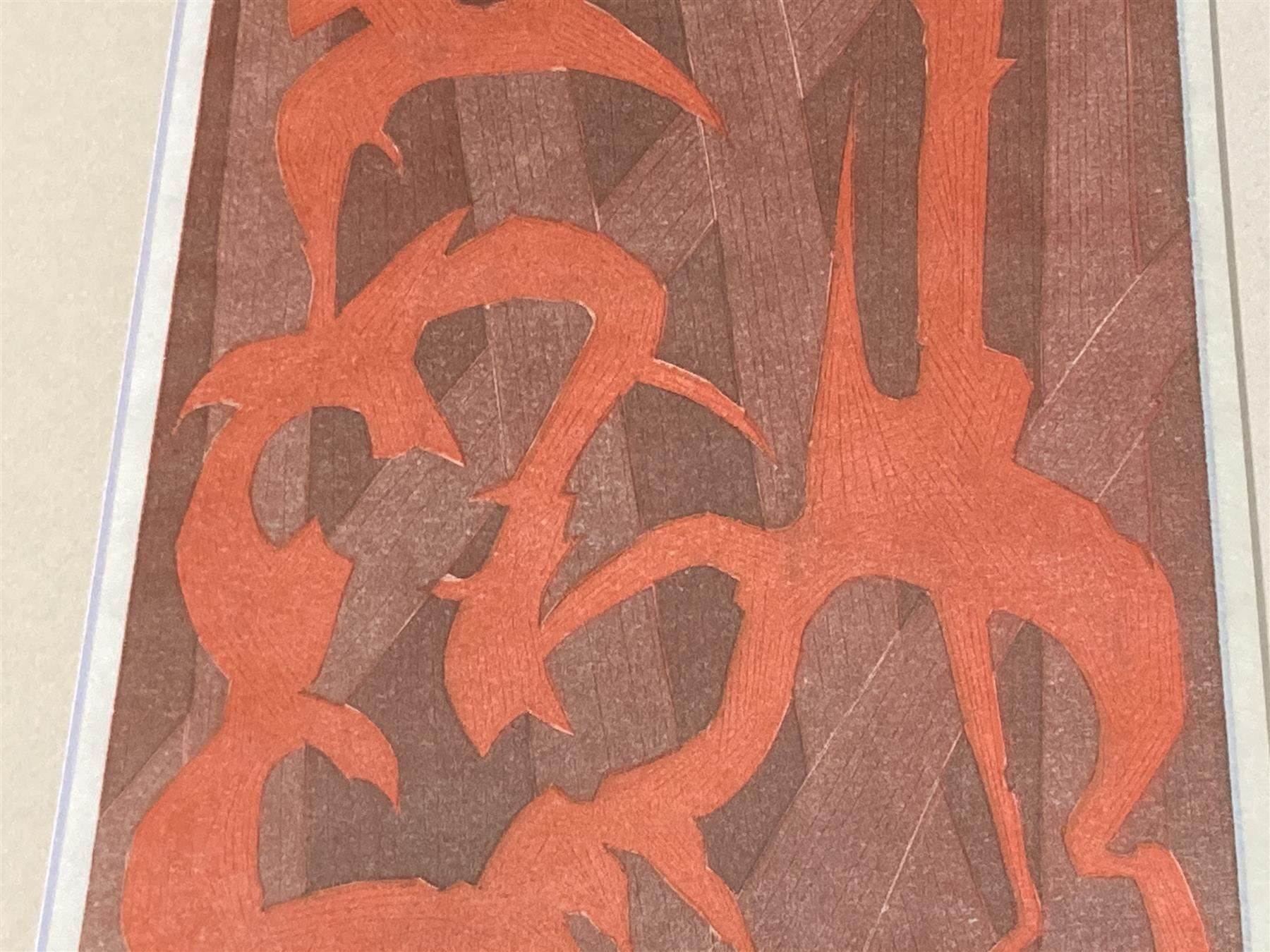 Gravures sur bois: Holzschnitt Komposition monogrammiert – D'occasion à Bern par Jwpm66 1