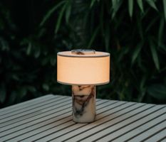 Viola Marble Portable Table Lamp