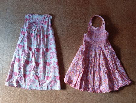 DUOPACK Jako-O Sommer Kleid pink Gr. 140 *NEU