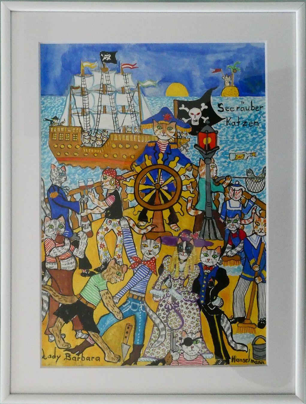 Gemälde: Bilder: 4 Originale von Lady Barbara Hanselmann + Kalender – Gebraucht aus Rubigen von OPERNFREUND 1