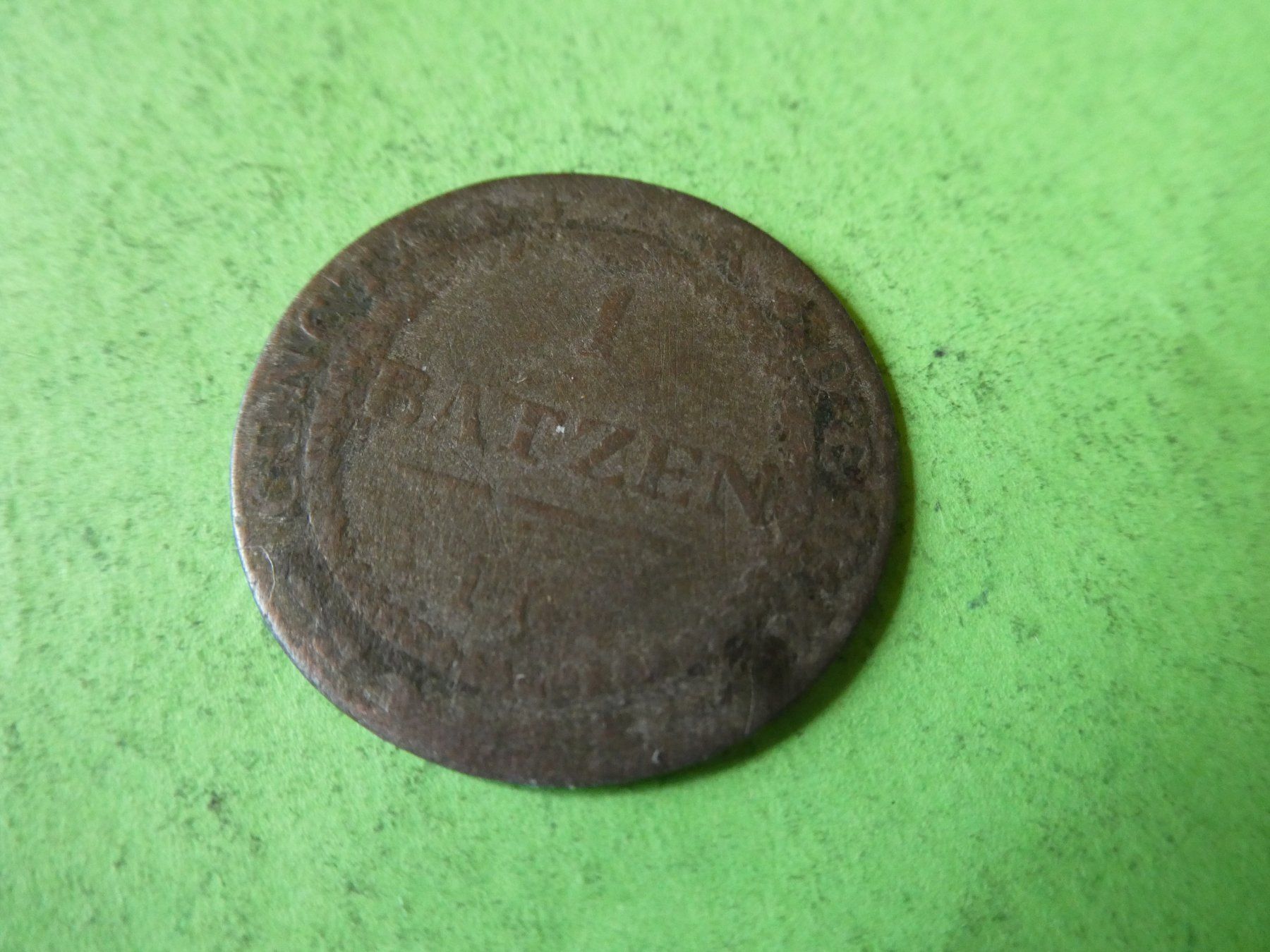 Tutti le monete: Solothurn 1809, 1 Batzen – Usato da Hinterforst venduto da Rohusri 1
