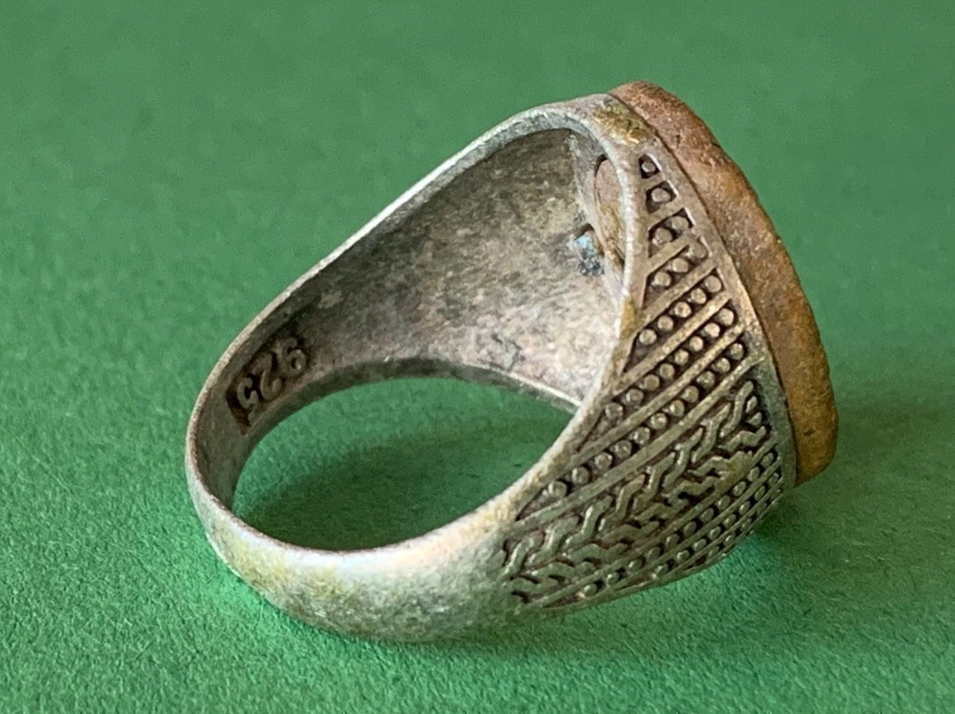 Anelli: Silberring goldmedaillon indisch( rg61) – Usato da Dittingen venduto da Bijoubelle 1