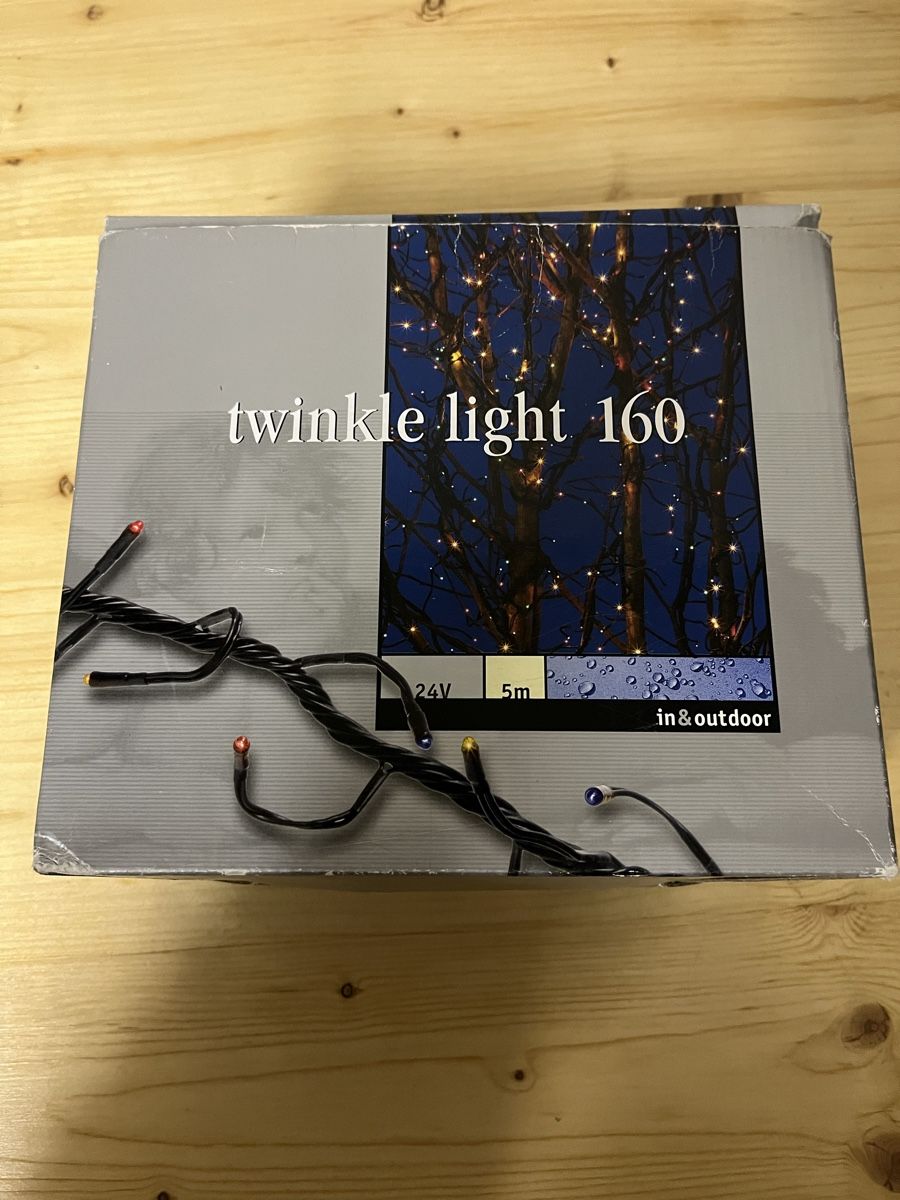 Ghirlande e barre luminose: Lichterkette Twinkle Light 160 farbig 5m Innen & Aussen – Usato da Jonen venduto da tan_c7mk