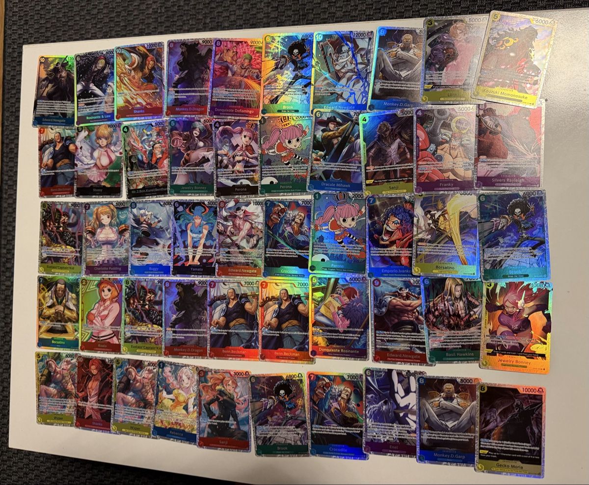 Bandai Sammelbilder & Trading cards: One piece sr card x50 – Gebraucht aus S. Antonino von Mc2495