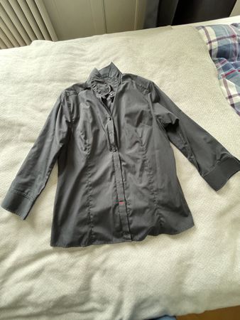 Engelbert Strauss Bluse, Schwarz, Gr. 44, Dreiviertelarm
