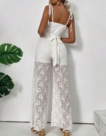 Weisser Spitzen Jumpsuit Gr S *neuwertig*