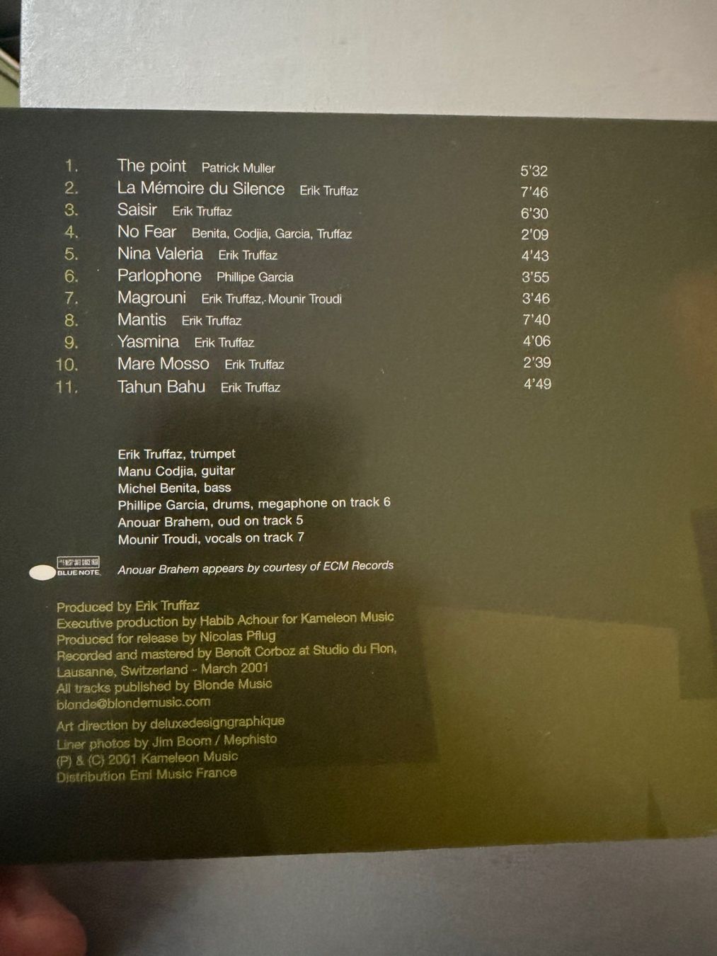 CD: Erik Truffaz – Mantis (CD Blue Note) Manu Codjia – Usato da Zug venduto da Mirare9 3