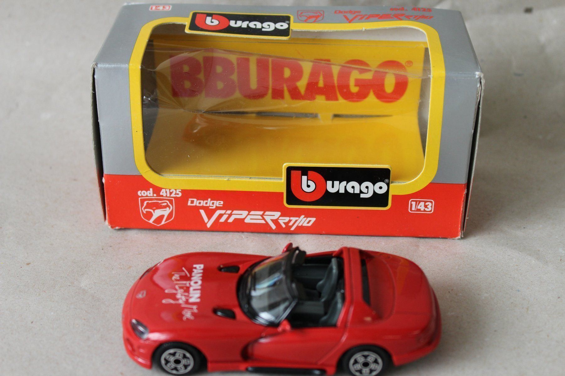 Bburago Modellini d'auto: Dodge Viper 1/43 Burago – Nuovo (secondo la descrizione) da Heimenschwand venduto da Aschi48