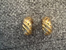 Ohrclips Soleil Goldfarben guter Zustand