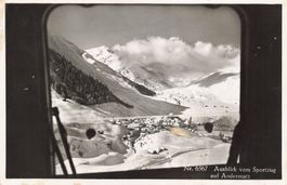 Ausblick vom Sportzug auf Andermatt