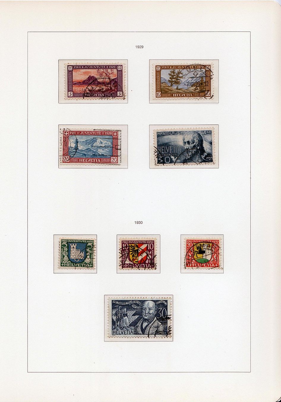 Tous les timbres: PRO JUVENTUTE 1913-1969 Collection ⨀ Complète 30 fl. – D'occasion à Genève par omniphila 4