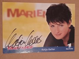 Katja Keller - handsigniert Autogrammkarte