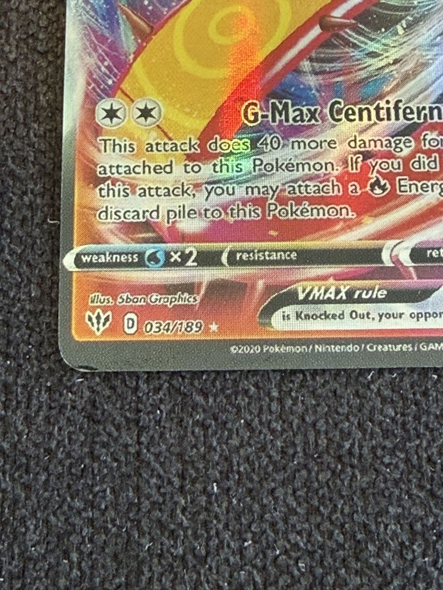 Pokémon Sammelbilder & Trading cards: Pokémon Centiskorch VMAX 034/189 – Gebraucht aus Liestal von arl_6tv7 1