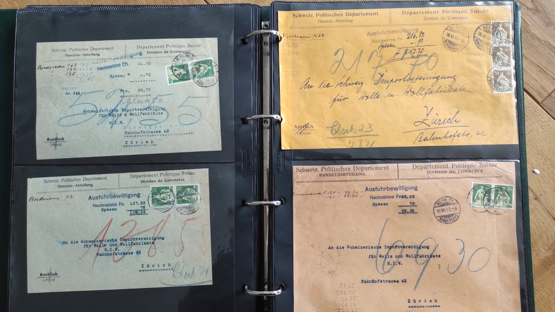 Album: Sammlung Postbelege, Frachtbriefe, Briefumschläge – Usato da Baar venduto da Cooltango 4