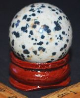 Deko - Heilstein – A-1200 Dalmatiner Jaspis Kugel 25mm