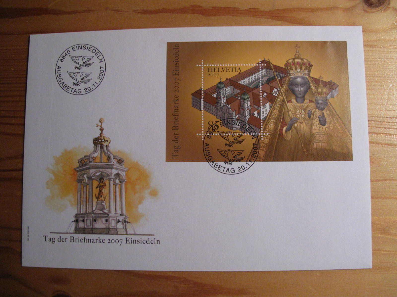 Tutti i francobolli: Schweiz FDC 2007 Einsiedeln C5 – Usato da Wil SG venduto da fva01