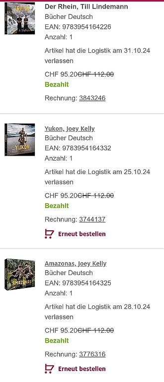 Libri: 3 Bände "Flüsse" Rhein, Yukon & Amazonas – Usato da Kirchlindach venduto da CloodHouzi 1