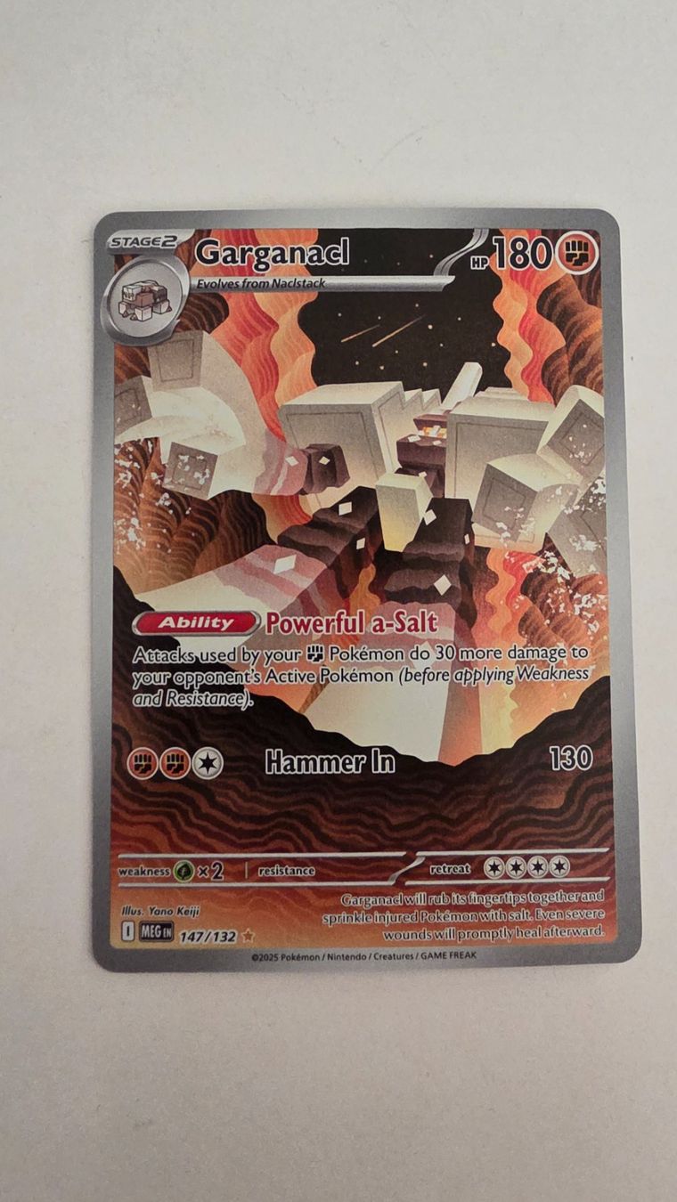 Pokémon Sammelbilder & Trading cards: Garganacl - 147/132 - Mega Evolution - IR – Neu (gemäss Beschreibung) aus Richterswil von Goennjamin90
