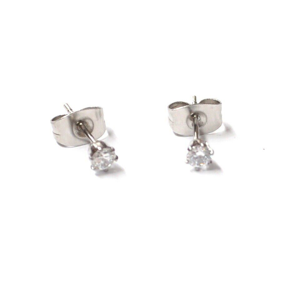Ohrringe & -stecker: Ohrstecker Silber 925 Primero Crystals 4 mm – Neu (gemäss Beschreibung) aus  von