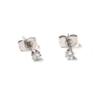 Ohrstecker Silber 925 Primero Crystals 4 mm