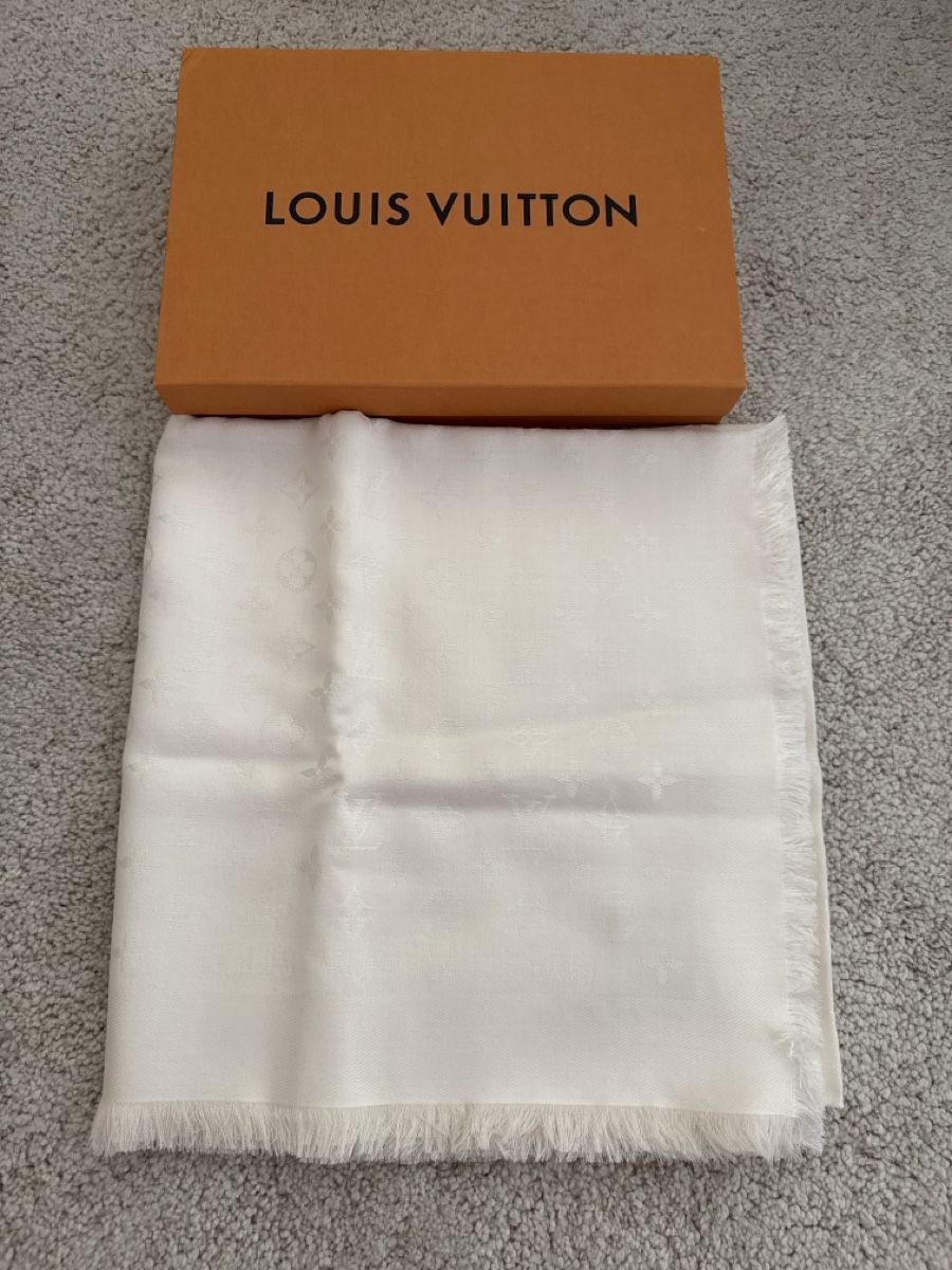 Foulard & Sciarpe: Louis Vuitton Chale MNG Blanc – Nuovo e nell'imballaggio originale da Zürich venduto da ken_n7dn