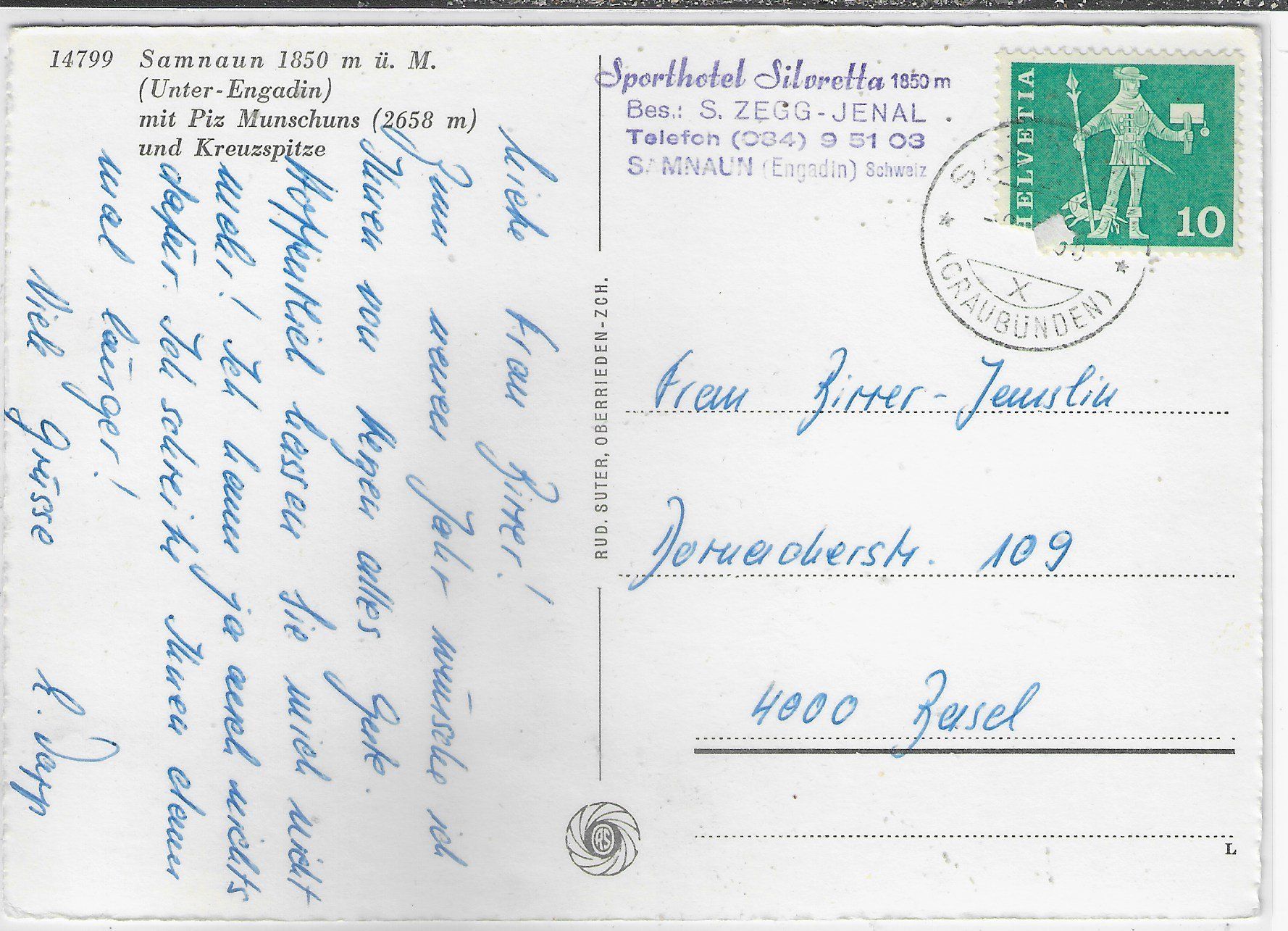 Cartes postales: Samnaun im Winter – D'occasion à Ettingen par Kartenplanet 1