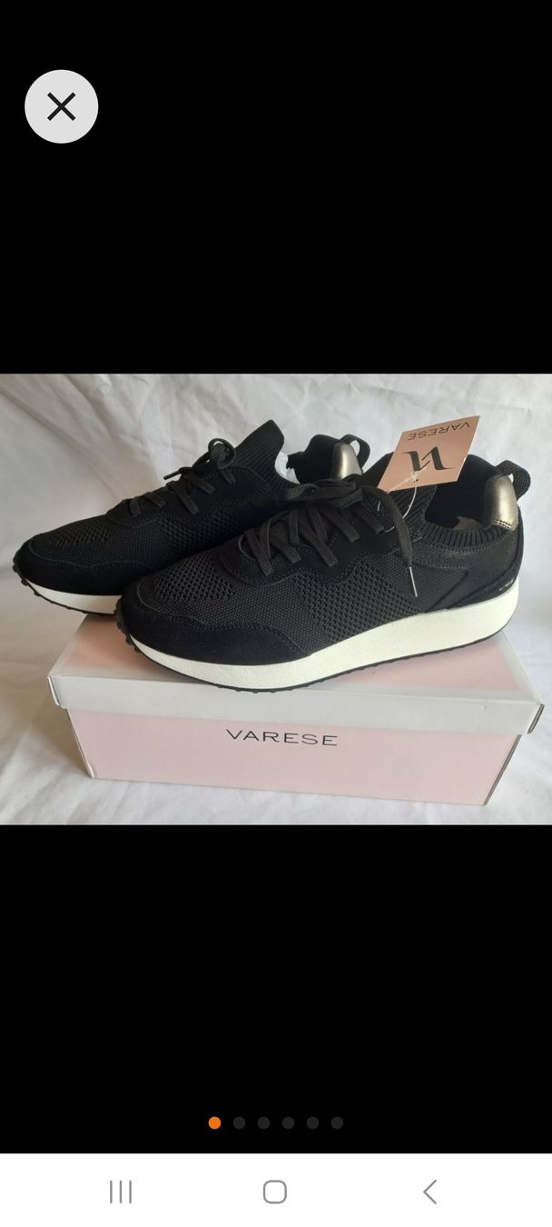 Damenschuhe: Sneaker Varese Gr. 41 neu, Leder/Textil – Neu und originalverpackt aus Bad Ragaz von Ansial 1
