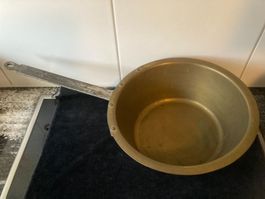 Messing - Pfanne für‘s offene Feuer