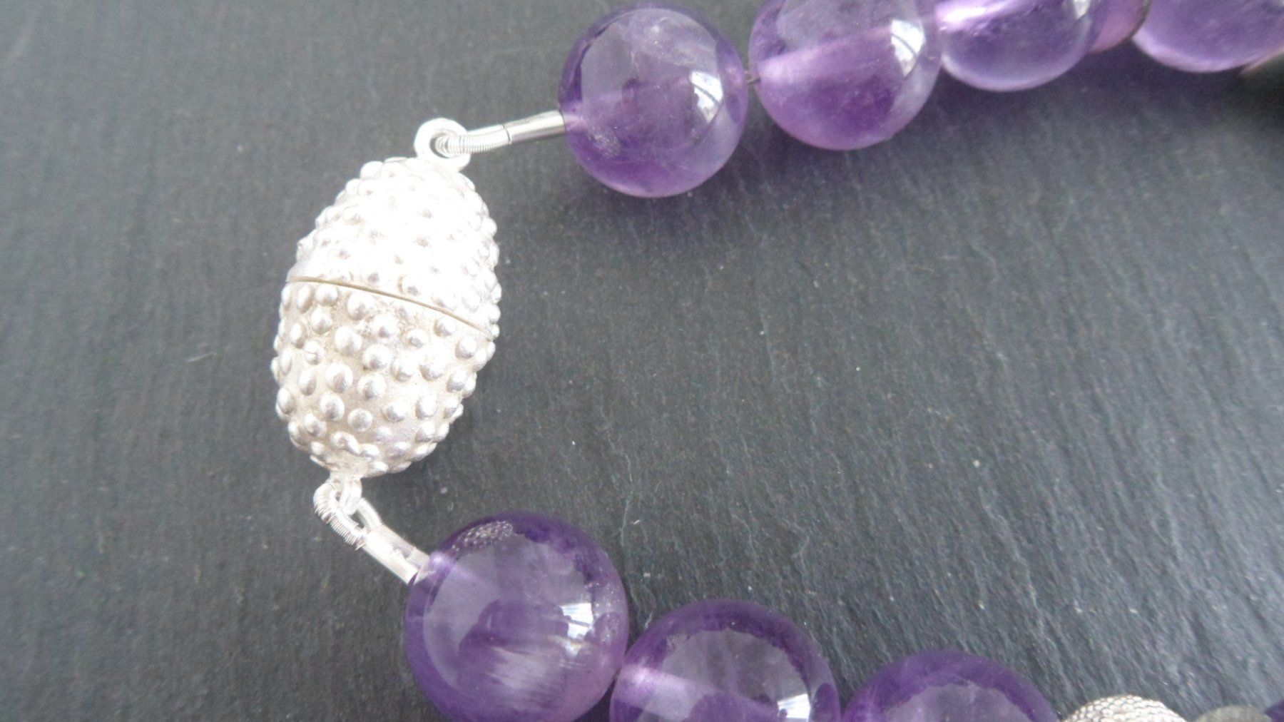 Catenine: Amethystkette PREISREDUKTION – Nuovo (secondo la descrizione) da Oberwil b. Zug venduto da roshan01 2