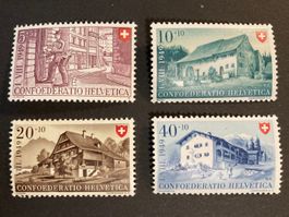 Pro Patria 1949 - komplette Serie ** (ZNr 42, 43, 44, 45)