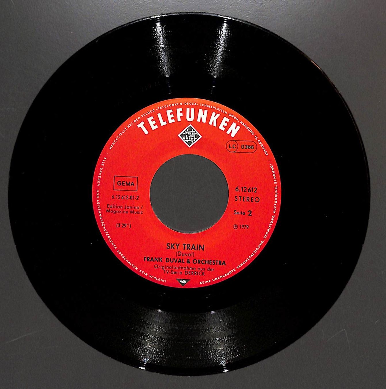 Dischi in vinile: Frank Duval & Orchestra – Todesengel (Vinyl, 7", Single) – Usato da Zürich venduto da Nobs1 2