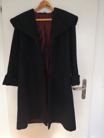 Vintage - Wintermantel Damen mit Persianerkragen