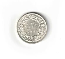 Fr. 2.- 1965 Silber unz.