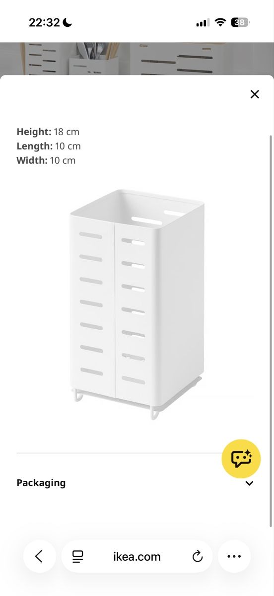 Ikea Tutti gli attrezzi: IKEA AVSTEG cutlery stand, white  – Usato da Zürich venduto da arr_vq5w 1