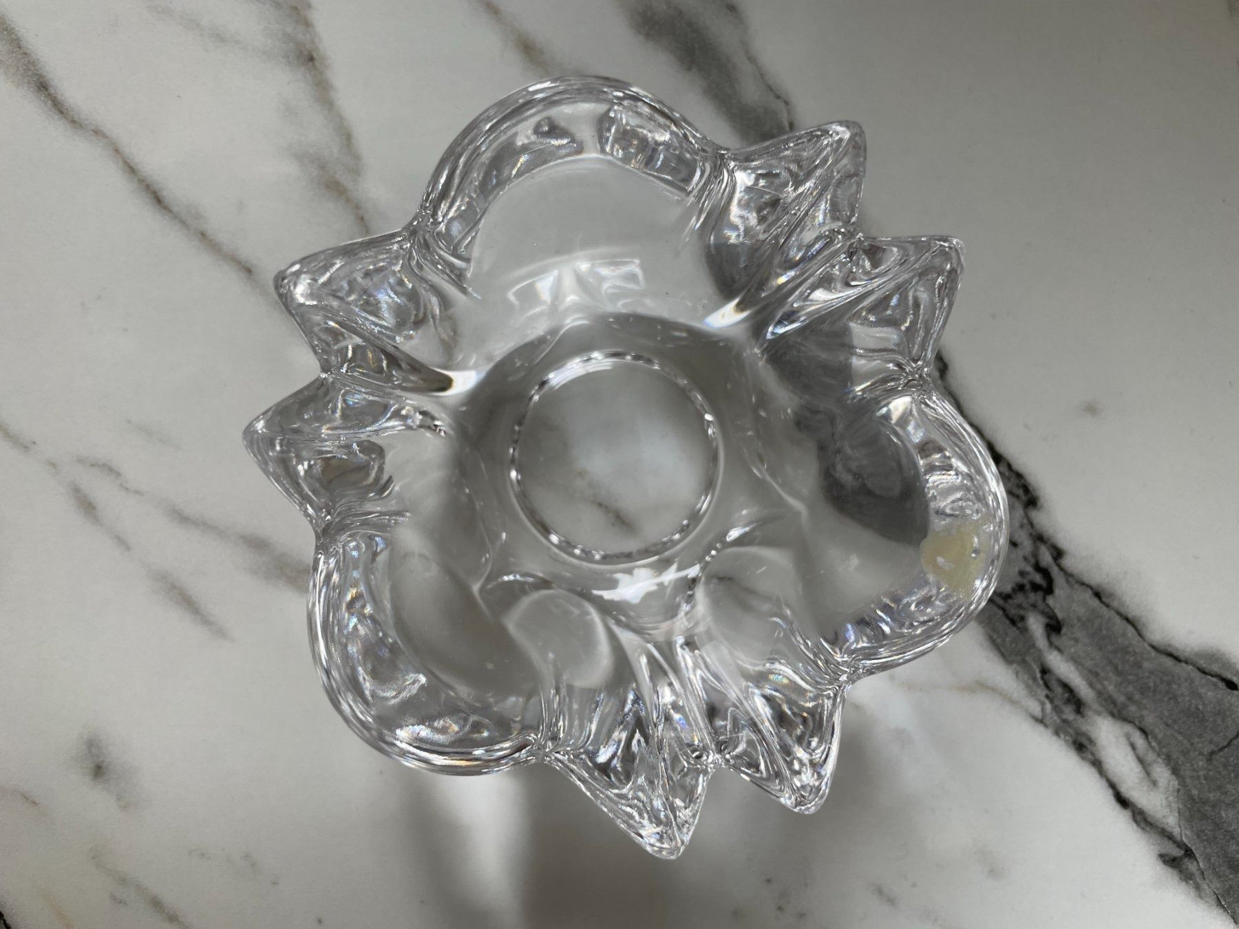 Portacandele: Orrefors Suède - Beau bougeoir de Lars Hellsten - Cristal – Usato da Cologny venduto da VintageFlamingo 2